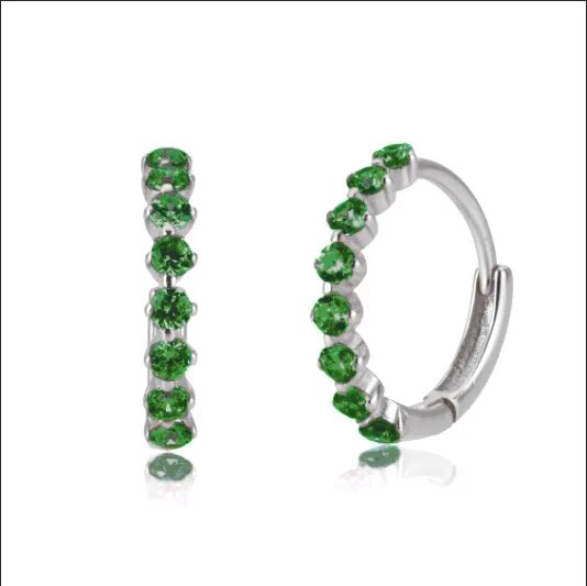 OHRRINGE LE CHIC | SILBER SMARAGD