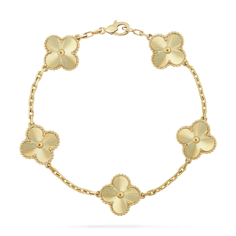 KLEEBLATT ARMBAND | GOLD