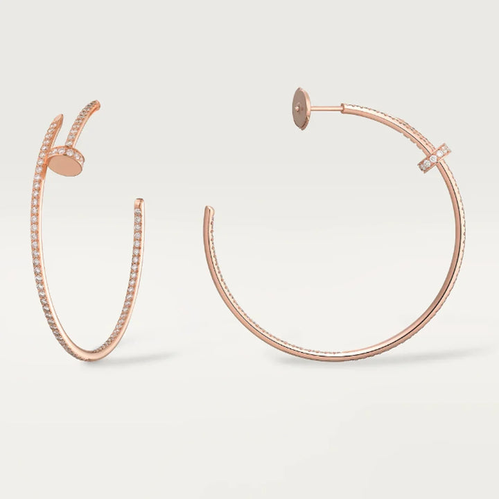 NAIL OHRRINGE DIAMANTS | ROSÉGOLD