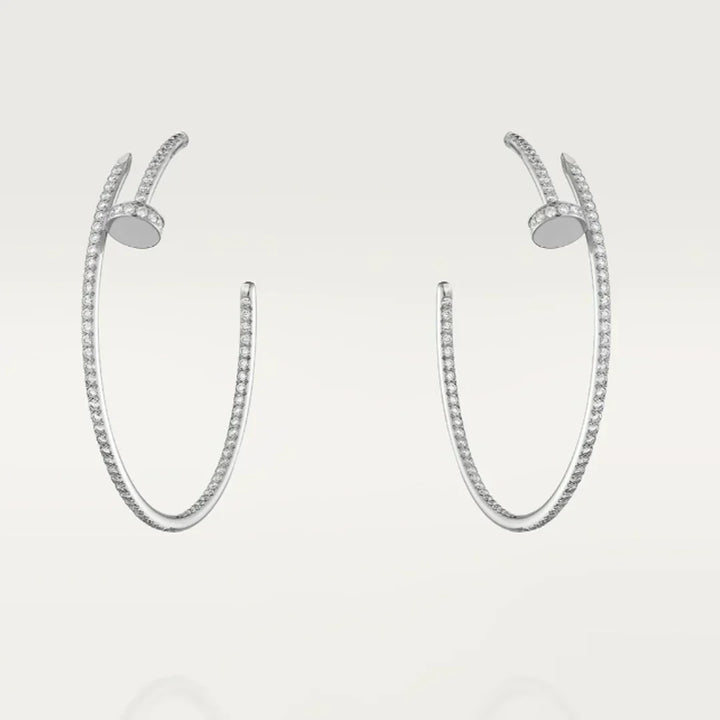 NAIL OHRRINGE DIAMANT | SILBER