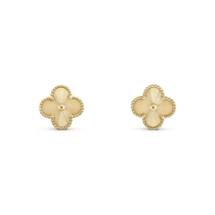 KLEEBLATT OHRRINGE | GOLD